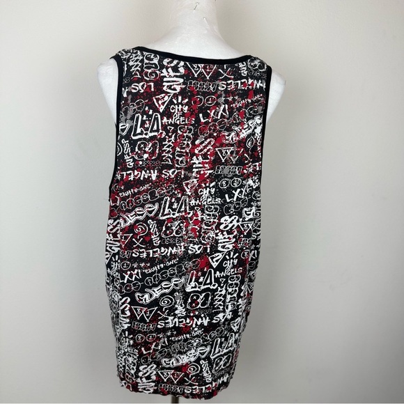 GUESS Los Angeles Tank Top XL City of Angels Graphic Print 100% Cotton - Picture 3 of 9